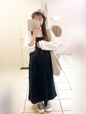 「スタンドブラウス」｜KORO☺︎さん（レディース・152cm）の秋コーディネート