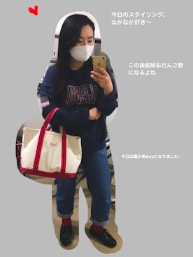 「MANEBU（マネブ）のアイテム」を使った、sakittyさん（レディース・162cm）の秋コーディネート