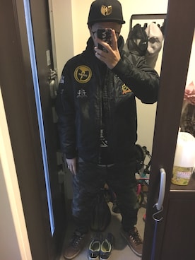 「KKOK（コック）のアイテム」を使った、FULLMoon1212!さん（メンズ・183cm）の春コーディネート