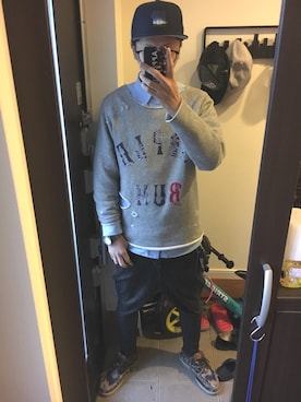 「KKOK（コック）のアイテム」を使った、FULLMoon1212!さん（メンズ・183cm）の春コーディネート
