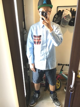 「Back Channel（バックチャンネル）のアイテム（キャップ）」を使った、FULLMoon1212!さん（メンズ・183cm）の春コーディネート