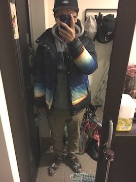 「KKOK（コック）のアイテム」を使った、FULLMoon1212!さん（メンズ・173cm）の冬コーディネート
