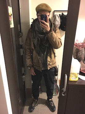 「Back Channel（バックチャンネル）のアイテム（ジャケット/アウター）」を使った、FULLMoon1212!さん（メンズ・173cm）の冬コーディネート