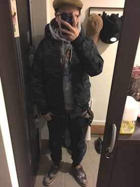 「Back Channel（バックチャンネル）のアイテム（ジャケット/アウター）」を使った、FULLMoon1212!さん（メンズ・173cm）の冬コーディネート