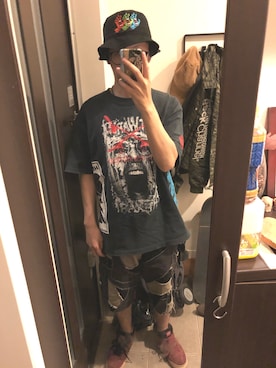 「SANTA CRUZ（サンタクルーズ）のアイテム（帽子）」を使った、FULLMoon1212!さん（メンズ・173cm）の春コーディネート