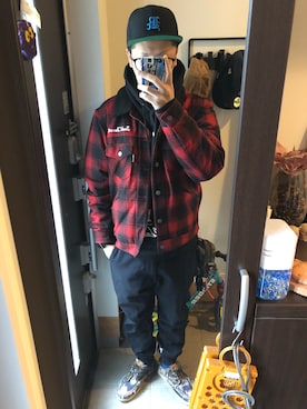 「Back Channel（バックチャンネル）のアイテム（ジャケット/アウター）」を使った、FULLMoon1212!さん（メンズ・173cm）の冬コーディネート