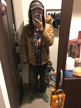 「Back Channel（バックチャンネル）のアイテム（ジャケット/アウター）」を使った、FULLMoon1212!さん（メンズ・173cm）の冬コーディネート
