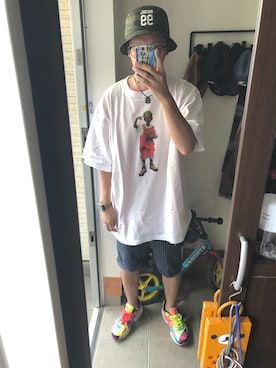 「Back Channel（バックチャンネル）のアイテム（帽子）」を使った、FULLMoon1212!さん（メンズ・173cm）の夏コーディネート