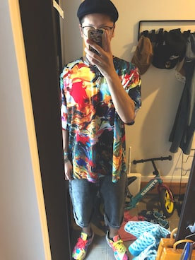 「Back Channel（バックチャンネル）のアイテム（ハンチング/ベレー帽）」を使った、FULLMoon1212!さん（メンズ・173cm）の夏コーディネート