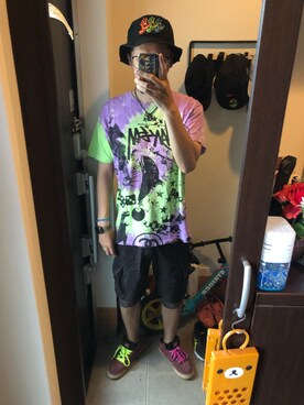 「SWAGGER（スワッガー）のアイテム（パンツ）」を使った、FULLMoon1212!さん（メンズ・173cm）の夏コーディネート