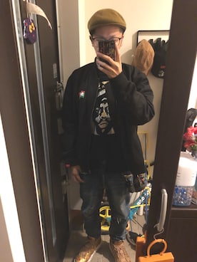 「Back Channel（バックチャンネル）のアイテム（ハンチング/ベレー帽）」を使った、FULLMoon1212!さん（メンズ・173cm）の秋コーディネート