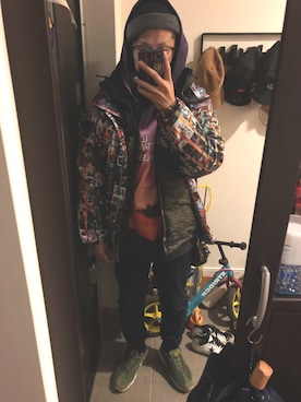 「Back Channel（バックチャンネル）のアイテム（パンツ）」を使った、FULLMoon1212!さん（メンズ・173cm）の冬コーディネート