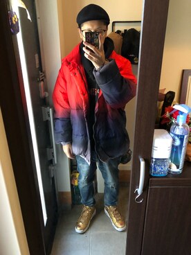 「Back Channel（バックチャンネル）のアイテム（ハンチング/ベレー帽）」を使った、FULLMoon1212!さん（メンズ・173cm）の冬コーディネート
