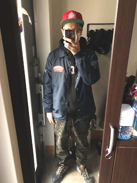 「Back Channel（バックチャンネル）のアイテム（キャップ）」を使った、FULLMoon1212!さん（メンズ・173cm）の春コーディネート