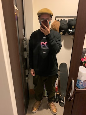 「Back Channel（バックチャンネル）のアイテム（ハンチング/ベレー帽）」を使った、FULLMoon1212!さん（メンズ・173cm）の夏コーディネート
