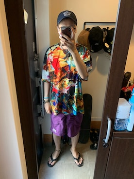 「Back Channel（バックチャンネル）のアイテム（パンツ）」を使った、FULLMoon1212!さん（メンズ・173cm）の夏コーディネート
