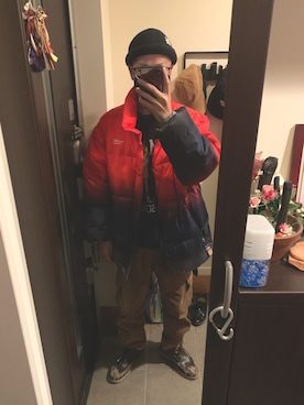 「Back Channel（バックチャンネル）のアイテム（帽子）」を使った、FULLMoon1212!さん（メンズ・173cm）の冬コーディネート