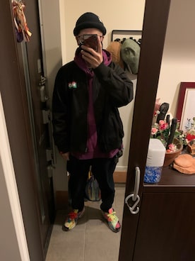 「Back Channel（バックチャンネル）のアイテム（帽子）」を使った、FULLMoon1212!さん（メンズ・173cm）の冬コーディネート