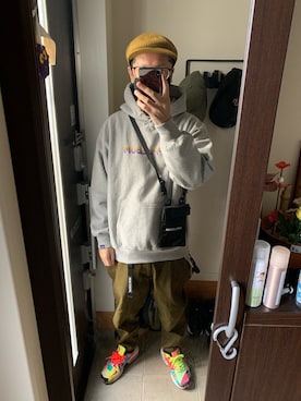 「Back Channel（バックチャンネル）のアイテム（ハンチング/ベレー帽）」を使った、FULLMoon1212!さん（メンズ・173cm）の春コーディネート