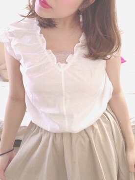 「archives（アルシーヴ）のアイテム（シューズ）」を使った、Naさん（レディース・155cm）の夏コーディネート
