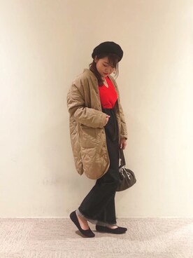 「キルティングコート」｜mina   muroyaさん（レディース・153cm）の秋コーディネート