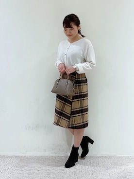 「スワロフスキークリスタル」｜mina   muroyaさん（レディース・153cm）の秋コーディネート