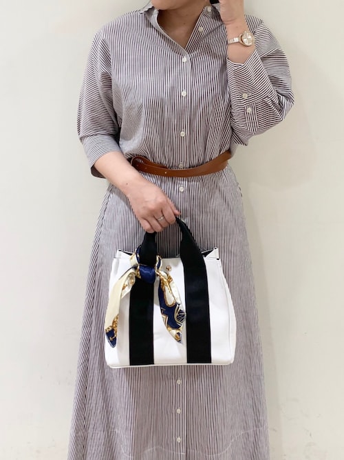 Te Chichi Lugnoncure アミュプラザ鹿児島mina Muroyaさんのシャツワンピースを使ったコーディネート Zozotown