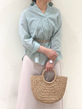 mina   muroyaさん（レディース・153cm）の春コーディネート