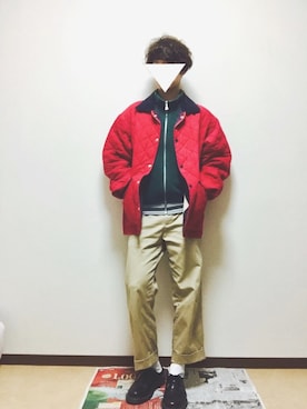 「crocodile（クロコダイル）のアイテム（ジャケット/アウター）」を使った、Shinsukeさん（メンズ・176cm）の春コーディネート