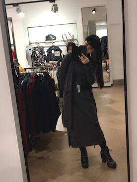 「gray」｜「アイテム（ワンピース/ドレス）」を使った、Atsumi Sasakiさん（レディース・165cm）の秋コーディネート
