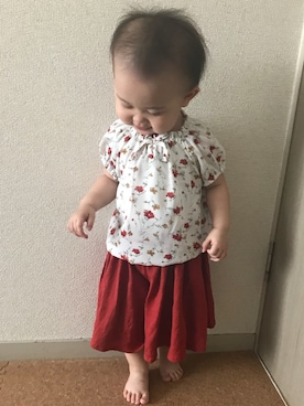 「日焼けしたくない」｜SaNaさん（キッズ・80cm）の春コーディネート