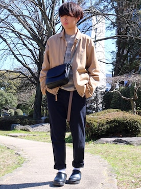 「トロエントープ」｜「アイテム（ジャケット/アウター）」を使った、そーさん（メンズ・165cm）の春コーディネート