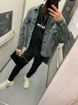 「Saint Laurent（サンローラン）のアイテム（バッグ）」を使った、rayさん（メンズ・173cm）の春コーディネート