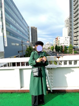「Libra Cue（リブラ キュー）のアイテム（シャツワンピース）」を使った、たり。さん（レディース・157cm）の秋コーディネート