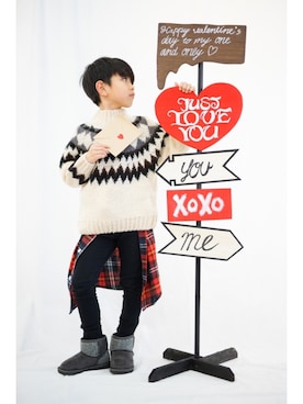 「CONVEX（コンベックス）のアイテム」を使った、一希＊フォロバしますさん（キッズ・120cm）の冬コーディネート