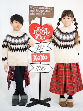 「CONVEX（コンベックス）のアイテム」を使った、一希＊フォロバしますさん（キッズ・120cm）の冬コーディネート