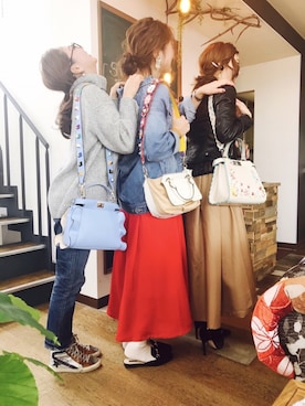 「HusHusH（ハッシュアッシュ）のアイテム（ジャケット/アウター）」を使った、ほしららさん（レディース・167cm）の春コーディネート