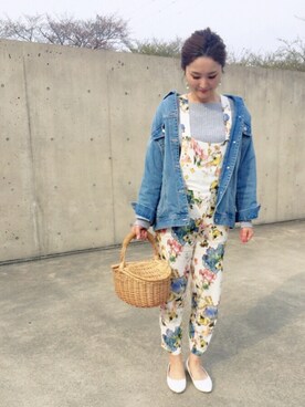 「HusHusH（ハッシュアッシュ）のアイテム（ジャケット/アウター）」を使った、ほしららさん（レディース・167cm）の春コーディネート
