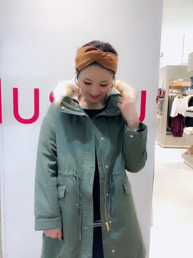 「HusHusH（ハッシュアッシュ）のアイテム（ジャケット/アウター）」を使った、ほしららさん（レディース・167cm）の秋コーディネート