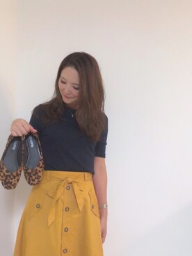 「トレンチスカート」｜ほしららさん（レディース・167cm）の秋コーディネート