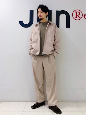 「アイテム（ブルゾン）」を使った、so-ta_さん（メンズ・174cm・20代）の秋コーディネート