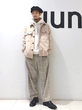 「ペールトーン」｜「アイテム（ブルゾン）」を使った、so-ta_さん（メンズ・174cm）の冬コーディネート