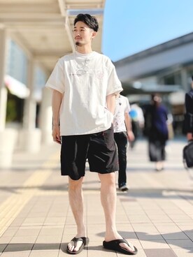 「JUNRED（ジュンレッド）のアイテム（リング）」を使った、so-ta_さん（メンズ・174cm）の夏コーディネート
