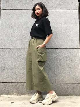 「Marc by Marc Jacobs（マークバイマークジェイコブス）のアイテム（アナログ腕時計）」を使った、Bao包さん（レディース・163cm）の秋コーディネート