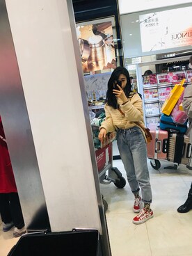 「VANS（バンズ）のアイテム（アクセサリー）」を使った、原来还是阿倩啊_さん（レディース・160cm）の冬コーディネート