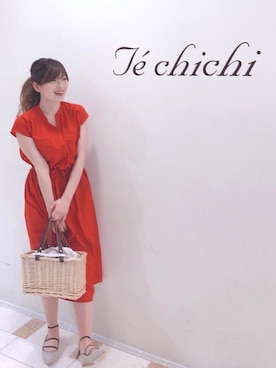 「Te chichi CLASSIC（テチチクラシック）のアイテム（パンプス）」を使った、晴菜さん（レディース・160cm）の春コーディネート