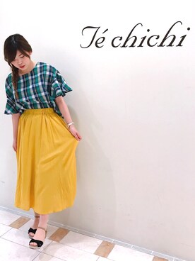 「techichi terrace」｜晴菜さん（レディース・160cm）の春コーディネート