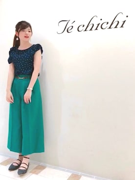 「Te chichi CLASSIC（テチチクラシック）のアイテム（シューズ）」を使った、晴菜さん（レディース・160cm）の春コーディネート