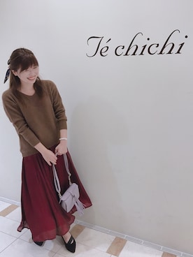 「Te chichi CLASSIC（テチチクラシック）のアイテム（パンプス）」を使った、晴菜さん（レディース・160cm）の秋コーディネート