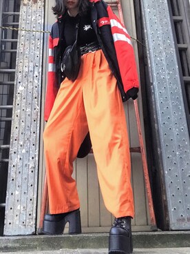 「近所」｜「アイテム（ジャケット/アウター）」を使った、mibuu_daさん（レディース・162cm）の冬コーディネート